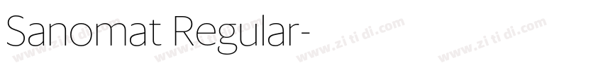 Sanomat Regular字体转换